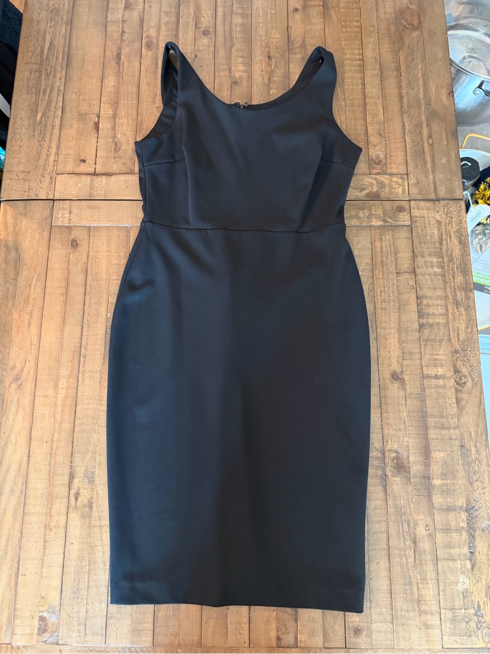 Betsey Johnson Black Sleeveless Sheath Dress